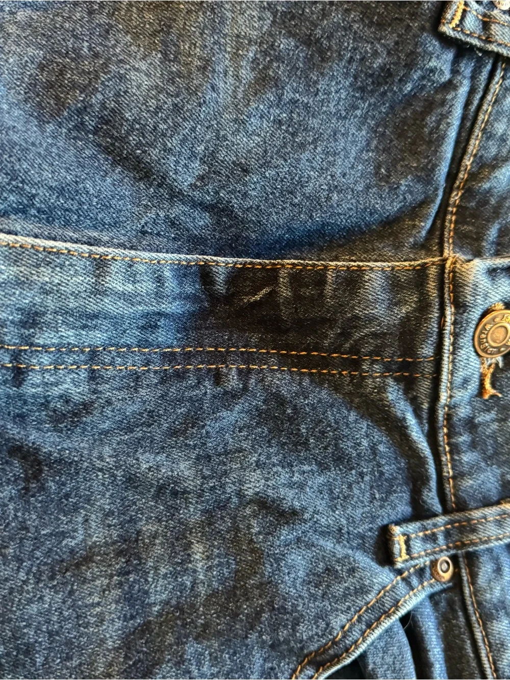 Wrangler Men's Relaxed Fit Dark Blue Denim Jeans 34 x 32 Like New!